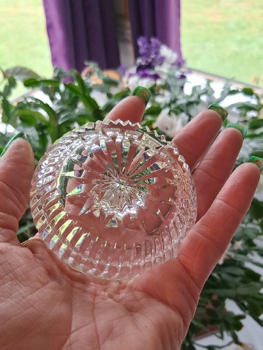 Waterford Clear Crystal Ring Holder with Seahorse Logo Signature - Picture 4 of 4